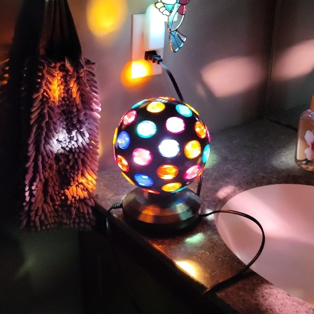 Black disco ball